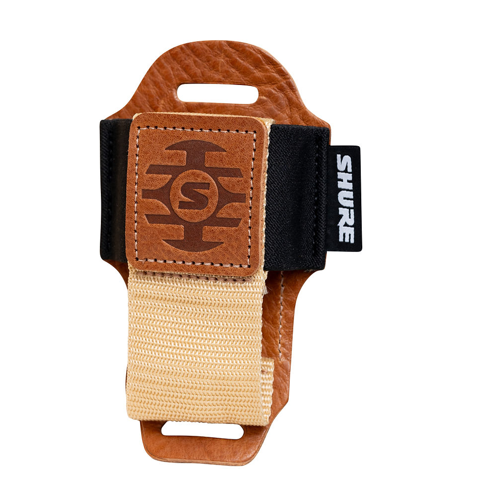Miniatura: Gator Shure Premium Tan Leather Wireless Bodypack Transmitter Pouch