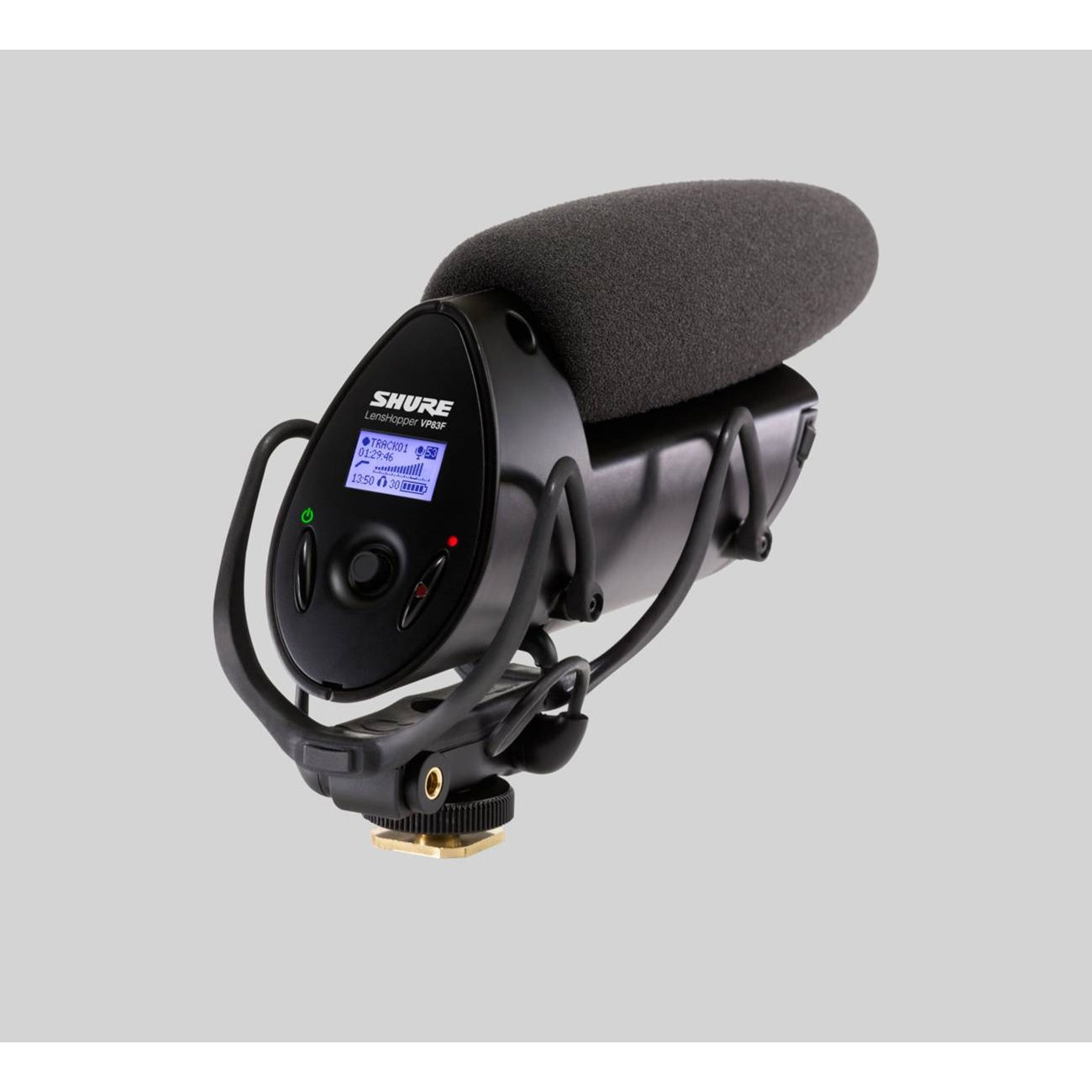 Shure VP83F Camera-mount shotgun microphone w/integrated flash recording