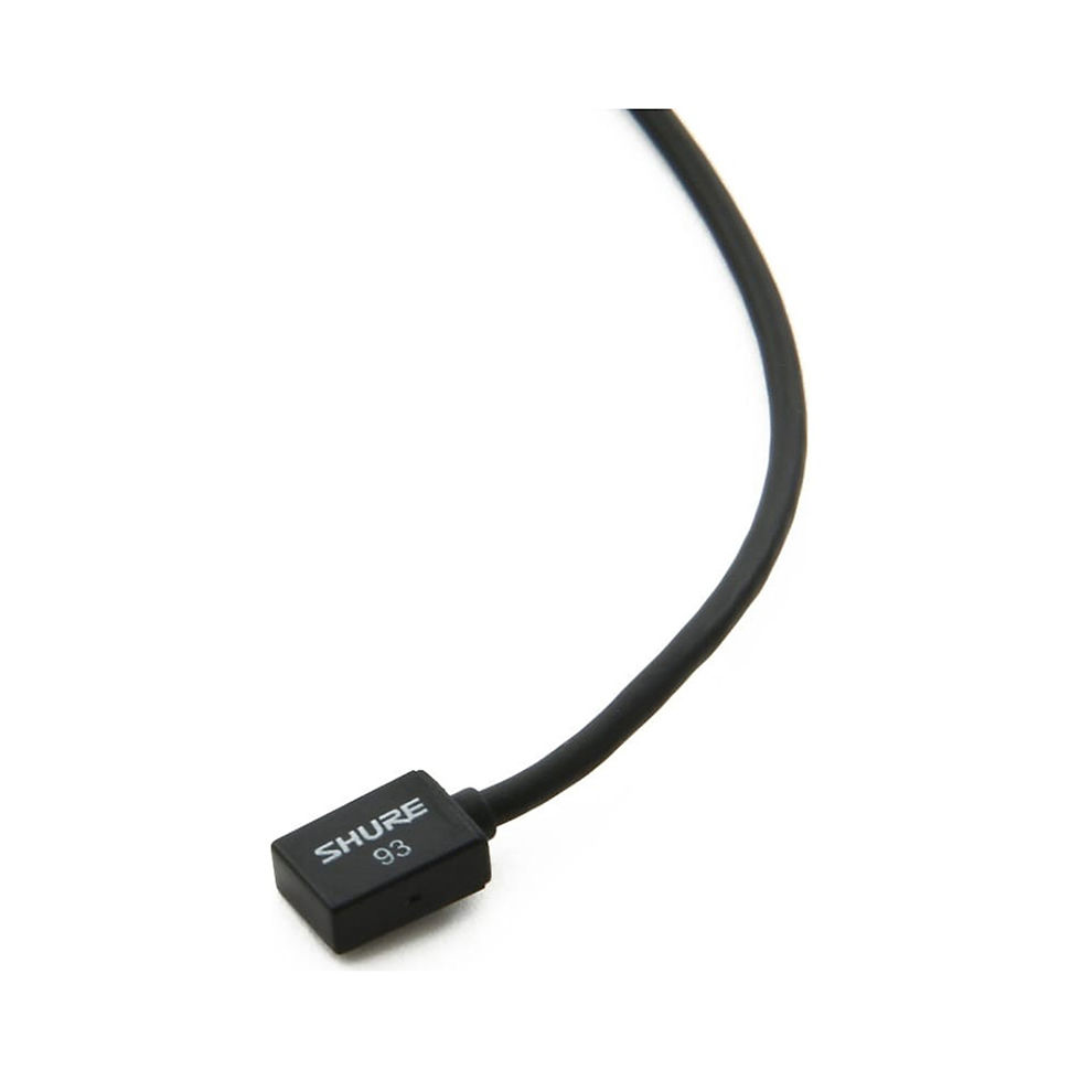 Shure WL93-6 WL93 Wireless Microphone with 6' of Cable-Black