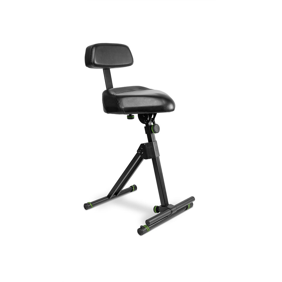 Miniatura: GRAVITY Height adjustable stool with foot and backrest