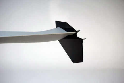 aerodynamically optimized carbon fiber rear wing end plate for racing, motorsport and track tool.