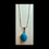Thumbnail: Turquoise pendant with silver chain  