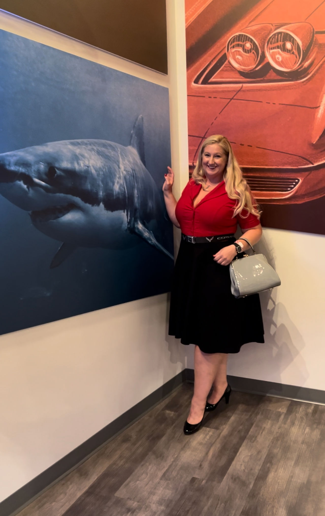 Sharks in the Corvette Museum