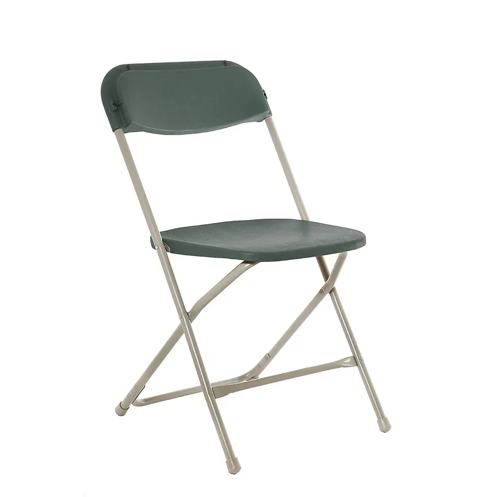 Thumbnail: Classic Straight Back Plastic Folding Chair