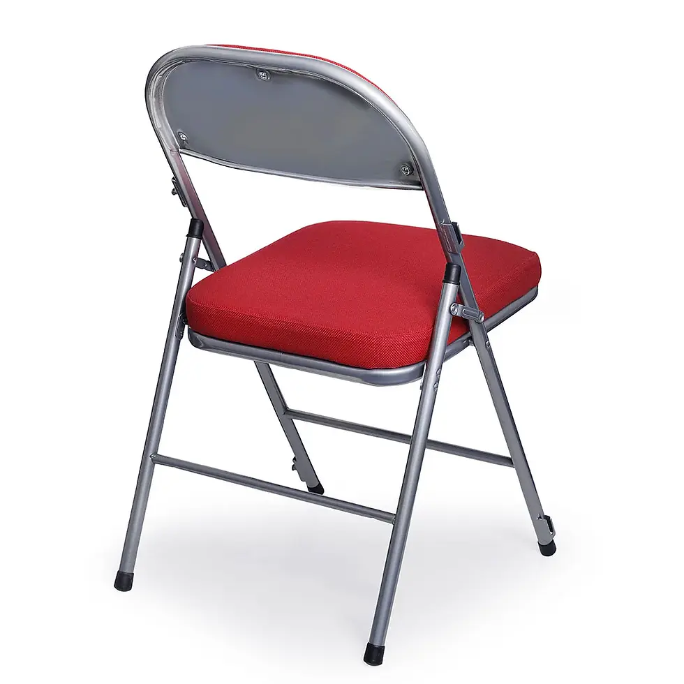 Thumbnail: Comfort Deluxe Metal Folding Chair With Padded Seat & Back