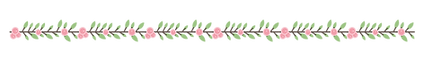 Pink flower divider
