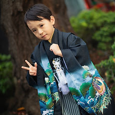 イベントの出張撮影ストリートアートフォトUSHUNの七五三家族写真の撮影イメージ2