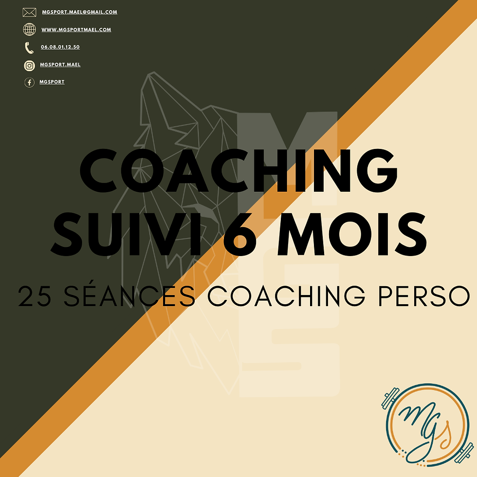 Coaching 6 mois