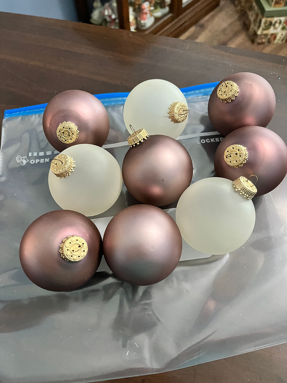 Thumbnail: Set of 9 Round Ornaments