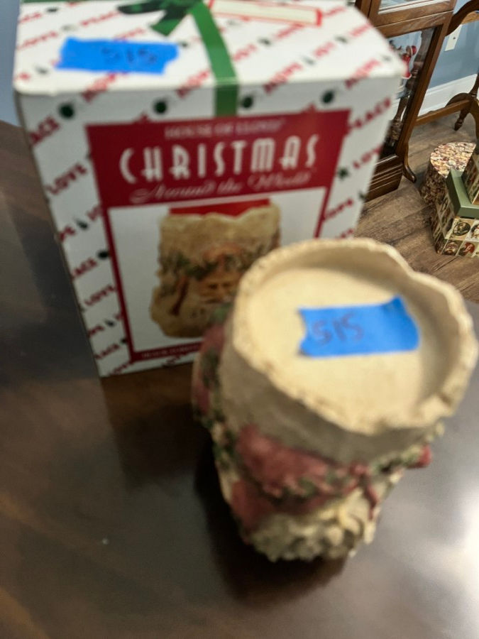 Thumbnail: Christmas Candle with Santa Faces