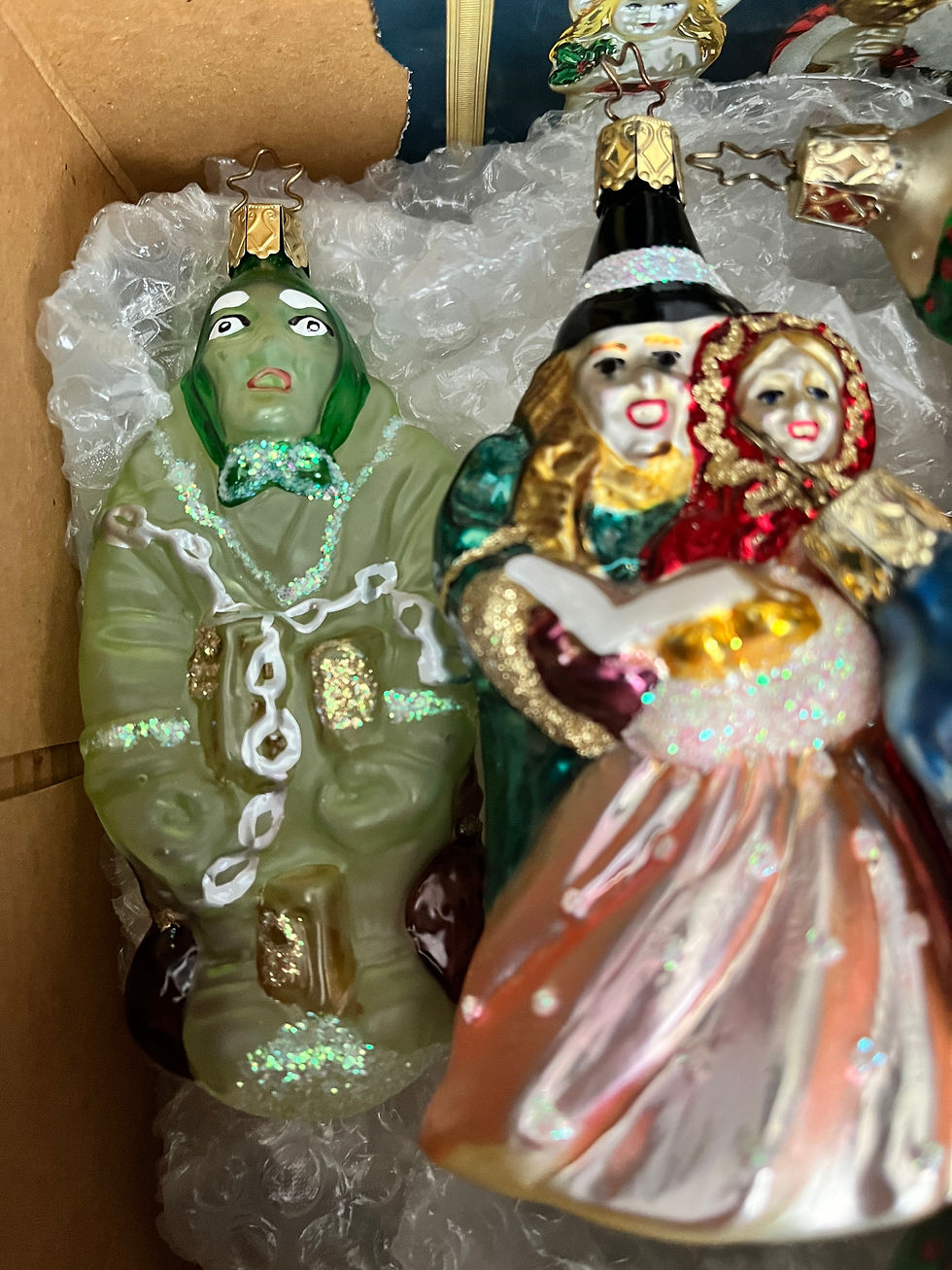 Thumbnail: Old World Christmas Blown Glass Ornaments "A Christmas Carol"
