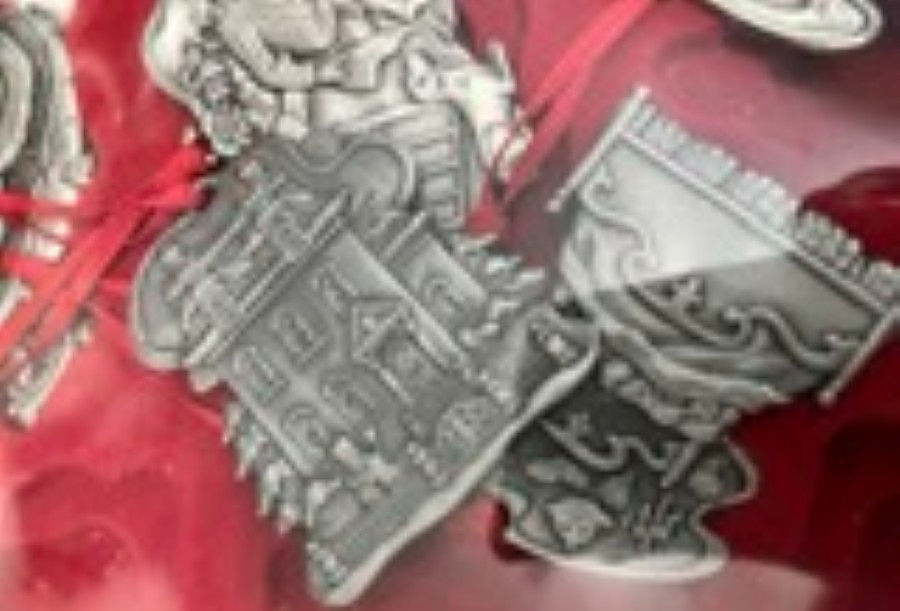 Thumbnail: Box of Pewter Ornaments  'Twas the Night Before Christmas