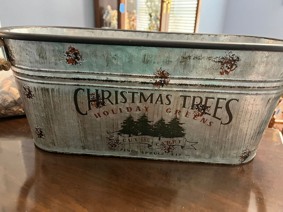 Thumbnail: Christmas Trees Bucket w/Potpourri
