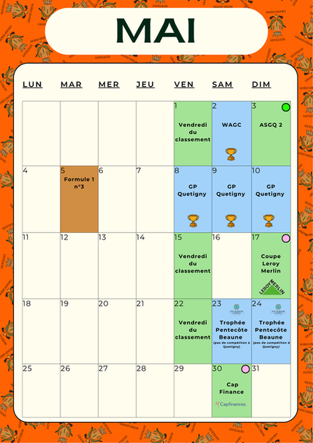 Compétitions à venir !