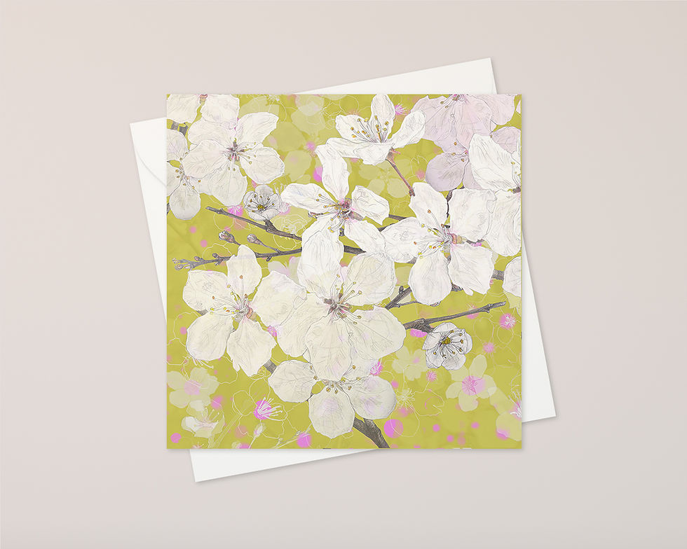 Thumbnail: cherry blossom card