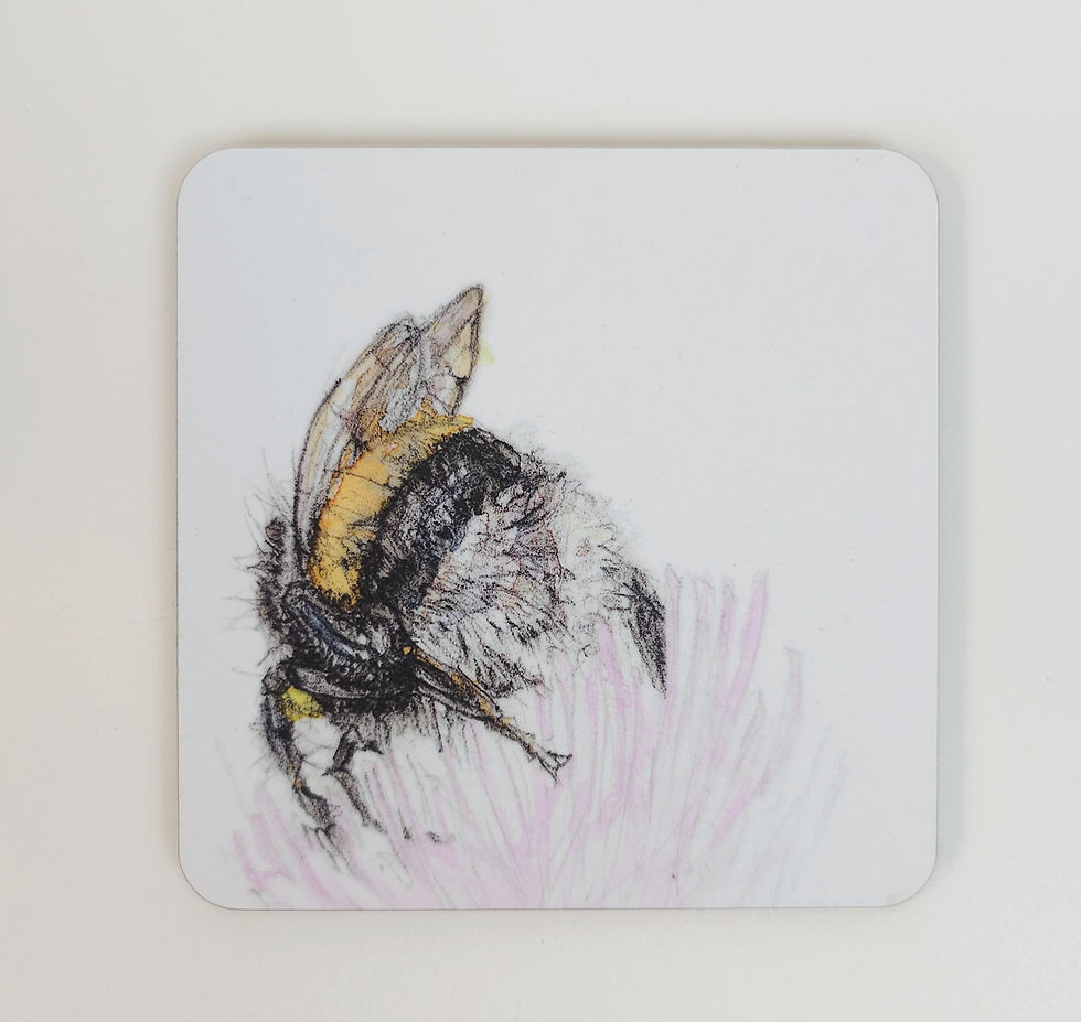 Thumbnail: bee coasters