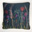 Thumbnail: deep blue velvet seed head cushion