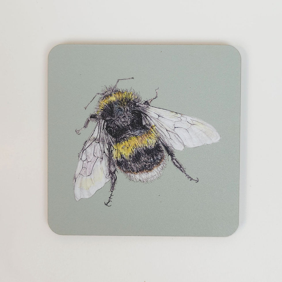 Thumbnail: bee coasters