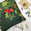 Thumbnail: rosehip print velvet print cushion