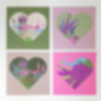 Thumbnail: summer garden heart card