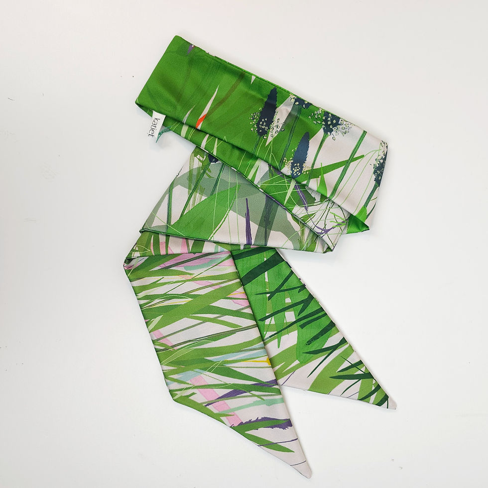 Thumbnail: summer garden print skinny scarf