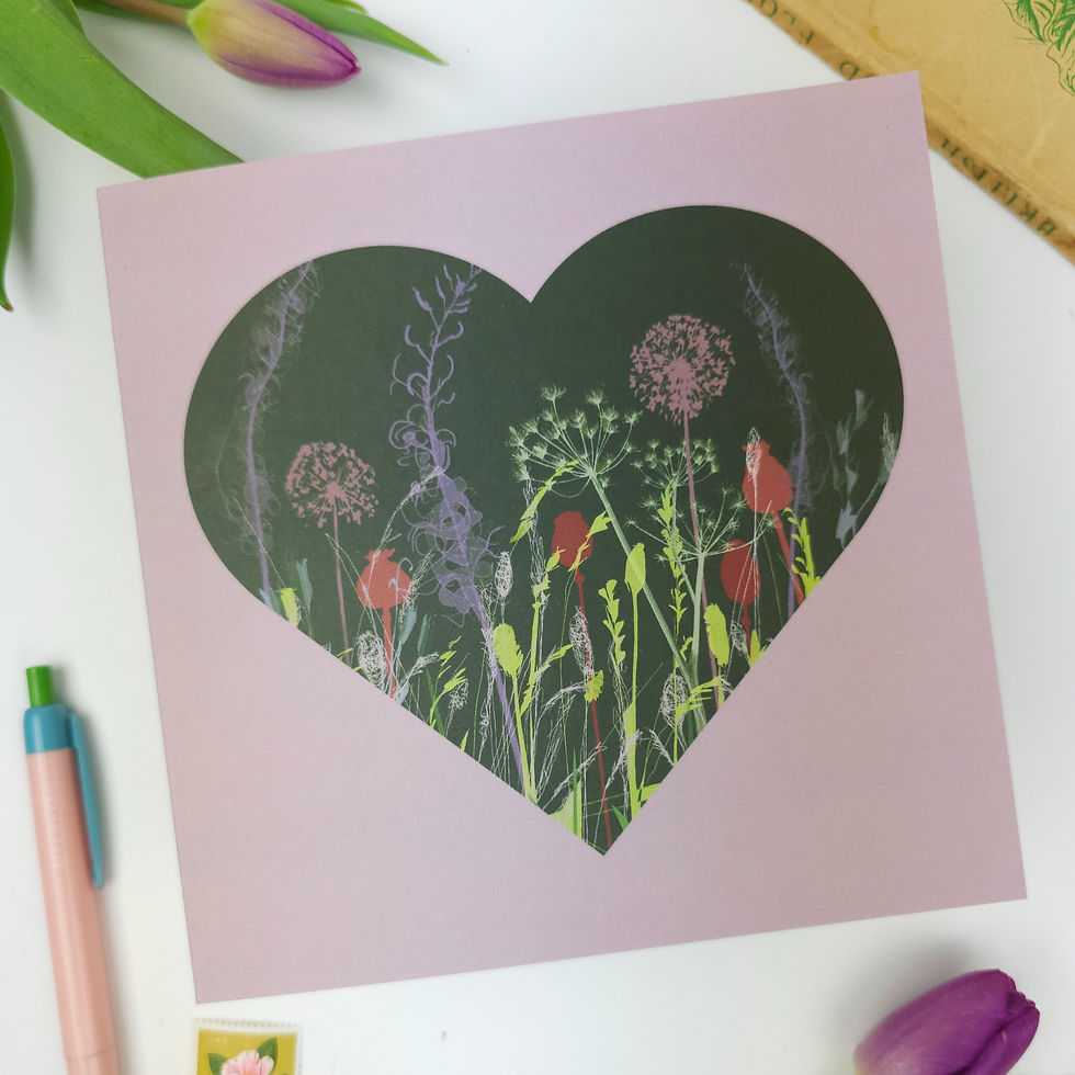 Thumbnail: seed heads heart card