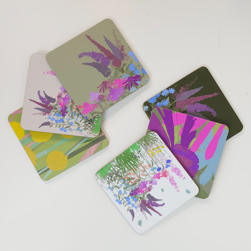 Thumbnail: summer garden coasters
