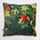 Thumbnail: rosehip print velvet print cushion