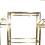 الصورة المصغرة: GOLD MAT Clothes Rack SET OF 3 (YT-2542)