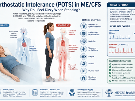 Doctor Explains: Orthostatic Intolerance — Why Do I Feel Dizzy When Standing? Managing POTS and Heart Rate Fluctuations in ME/CFS