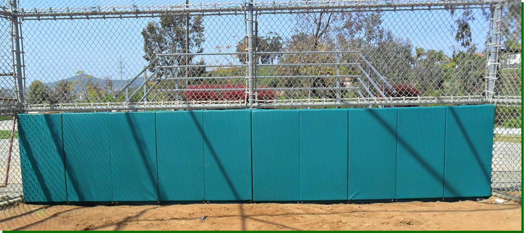 Folding Backstop Padding Woodbacked Backstop Padding Wall Padding