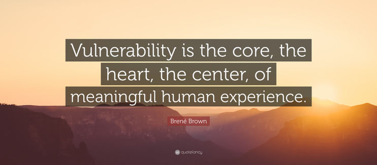 Sharing the 'unsharable': embracing our vulnerabilities as human beings