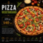 PIZZA VEGETARIANA 650 grame