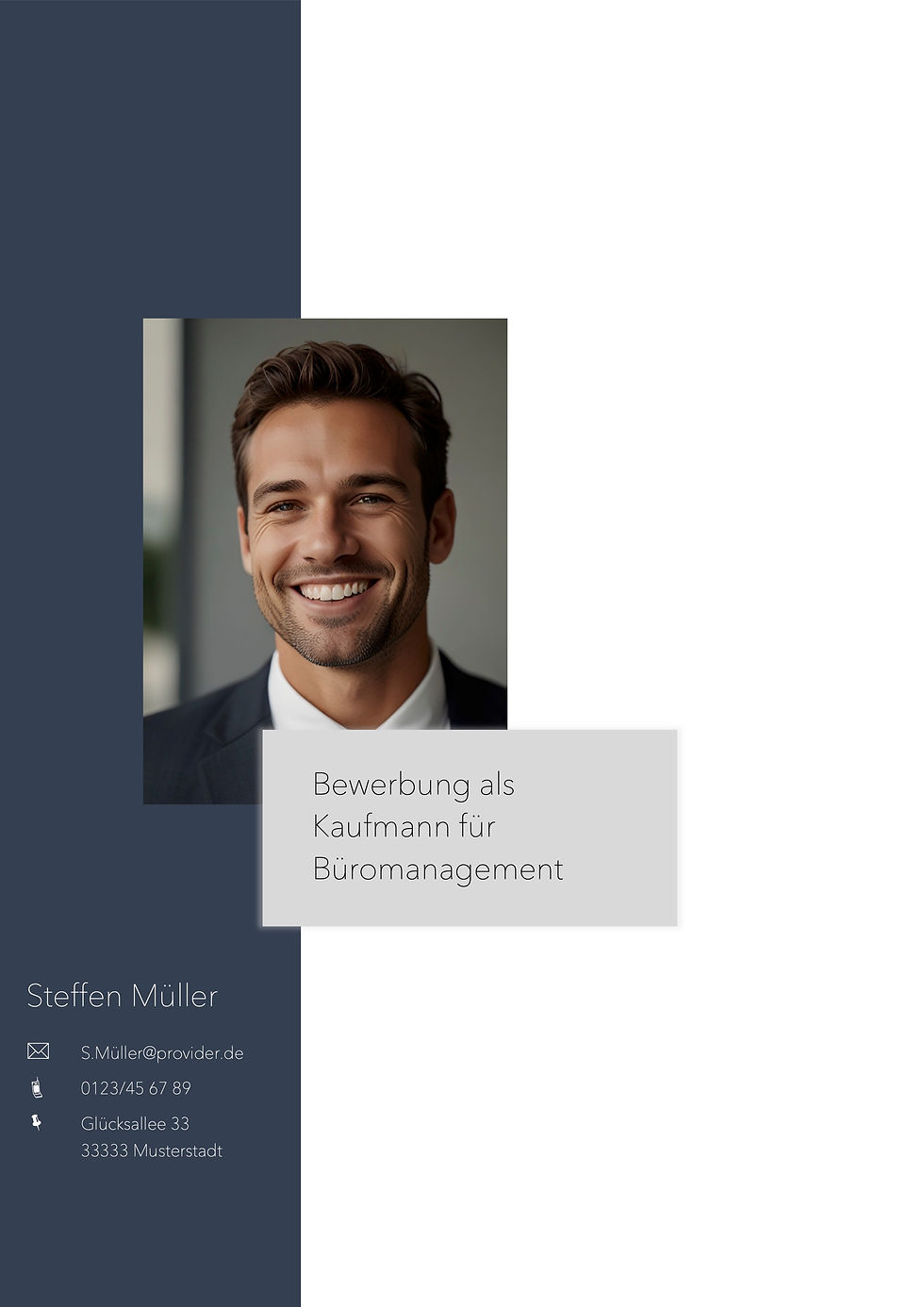 Miniaturbild: Klassisch zeitlose und moderne Bewerbungsvorlage