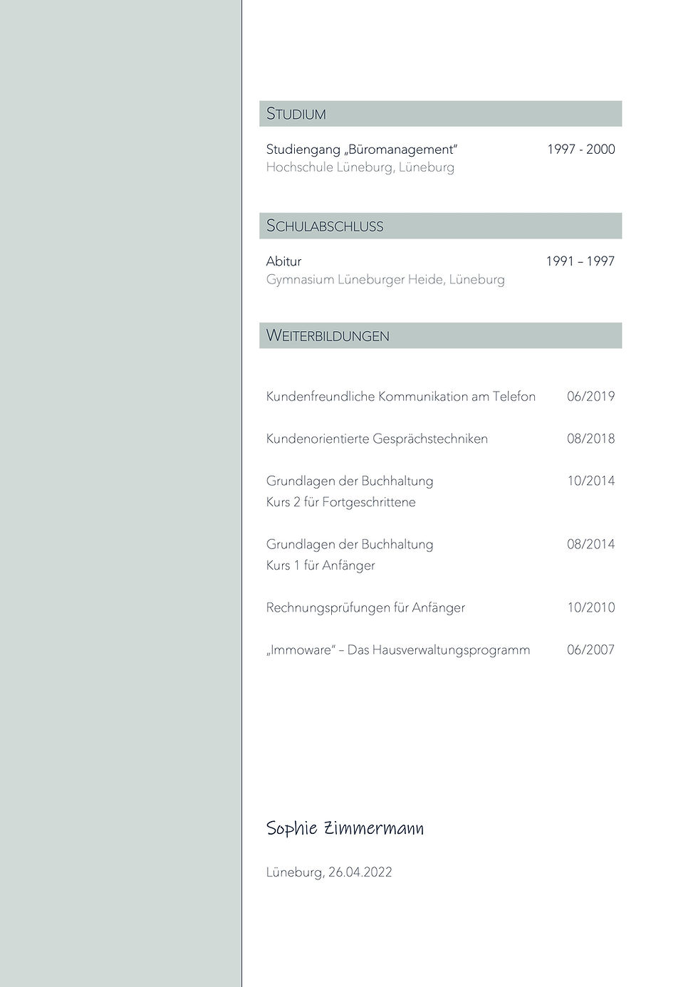 Miniaturbild: Klassische und zeitlos schöne Bewerbungsvorlagen