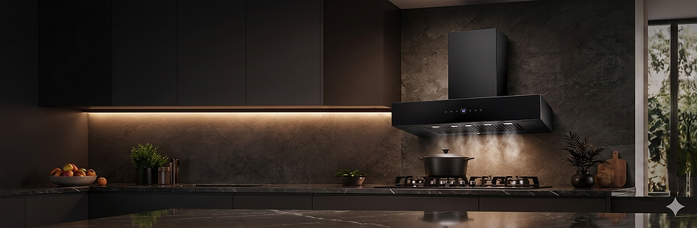 Modern kitchen chimney at the Faber Showroom Agra