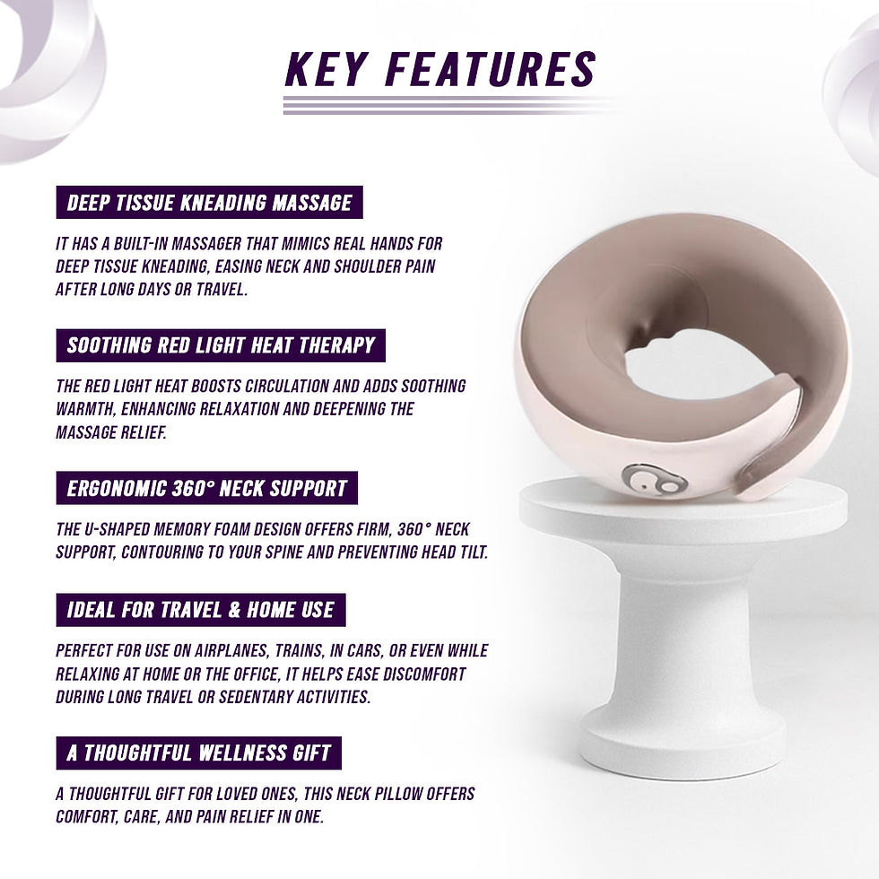 Thumbnail: Multi-Purpose Neck Massage Pillow w/Warmth
