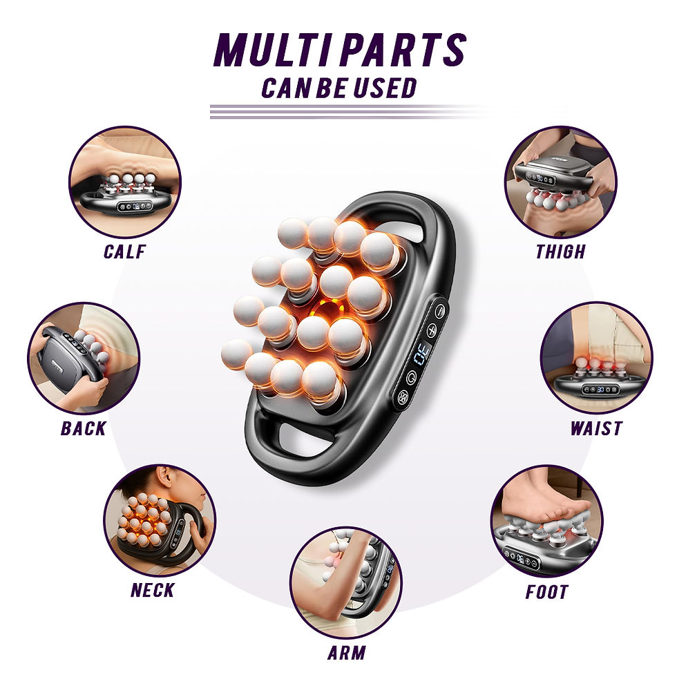 Thumbnail: 16-Head Muscle Massage Gun Deep Tissue Percussion Massager for Muscle Relaxation