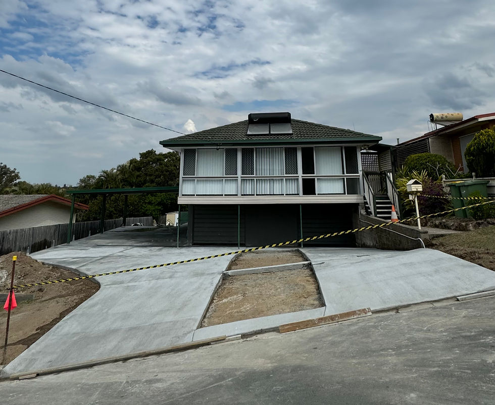 Plain Concrete Driveway Logan