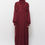 الصورة المصغرة: One Piece Cotton Bat Sleeves Removable Organic Hijab Prayer Dress with Headscarf