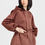 Thumbnail: Hooded Satin Jacket with Stone Accessories