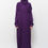 الصورة المصغرة: One Piece Cotton Bat Sleeves Removable Organic Hijab Prayer Dress with Headscarf