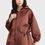 Thumbnail: Hooded Satin Jacket with Stone Accessories