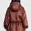 Thumbnail: Hooded Satin Jacket with Stone Accessories
