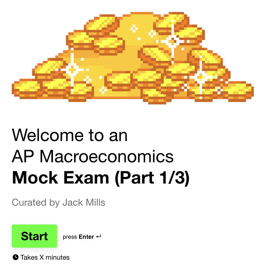 Problem Sets Past Paper AP Macroeconomics Mock Exam Economics Online Tutoring Education