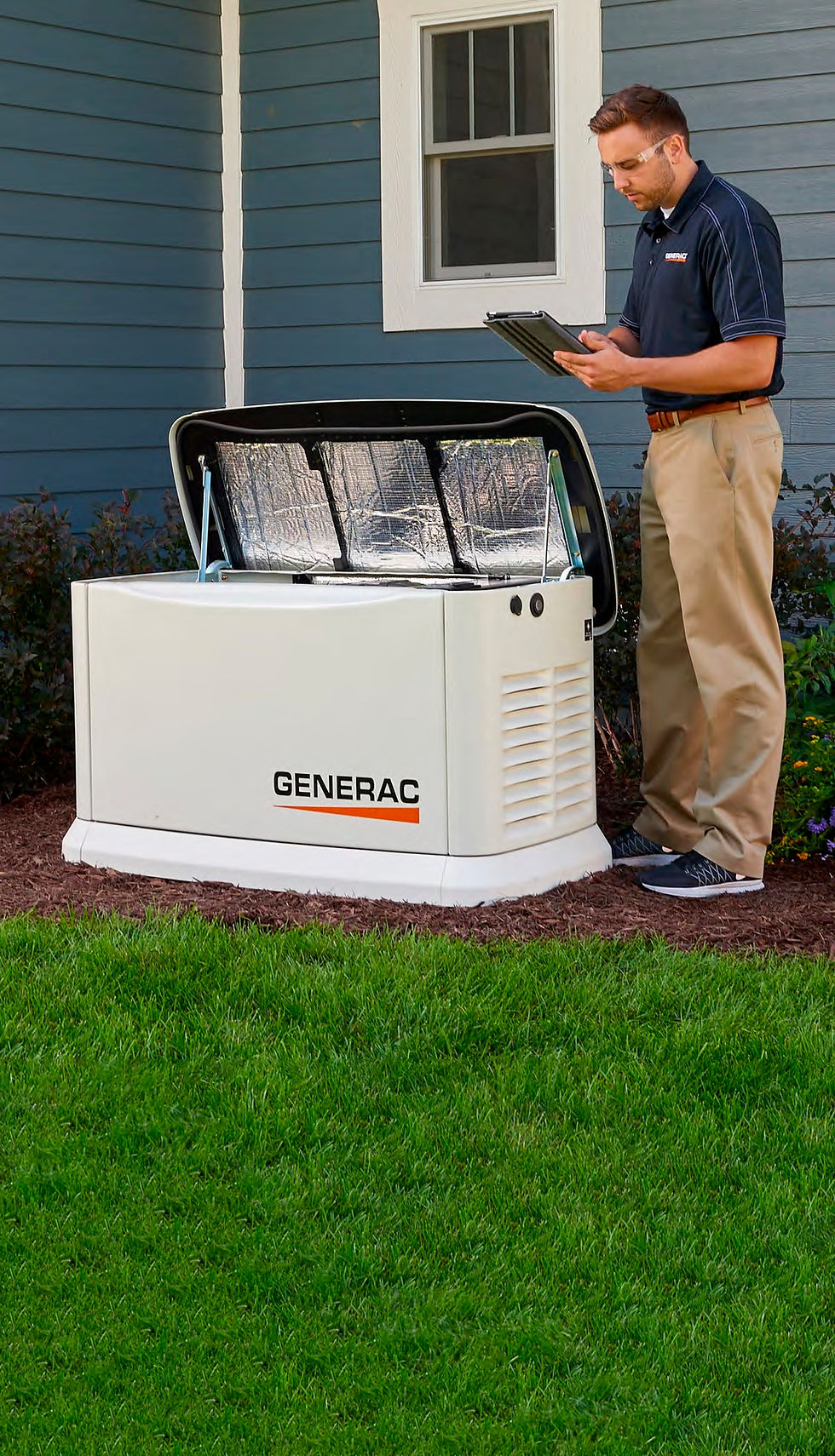 generac standby generator tech