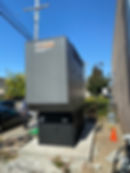 Diesel generator side view