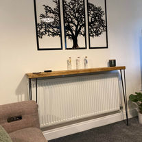 wooden radiator shelf