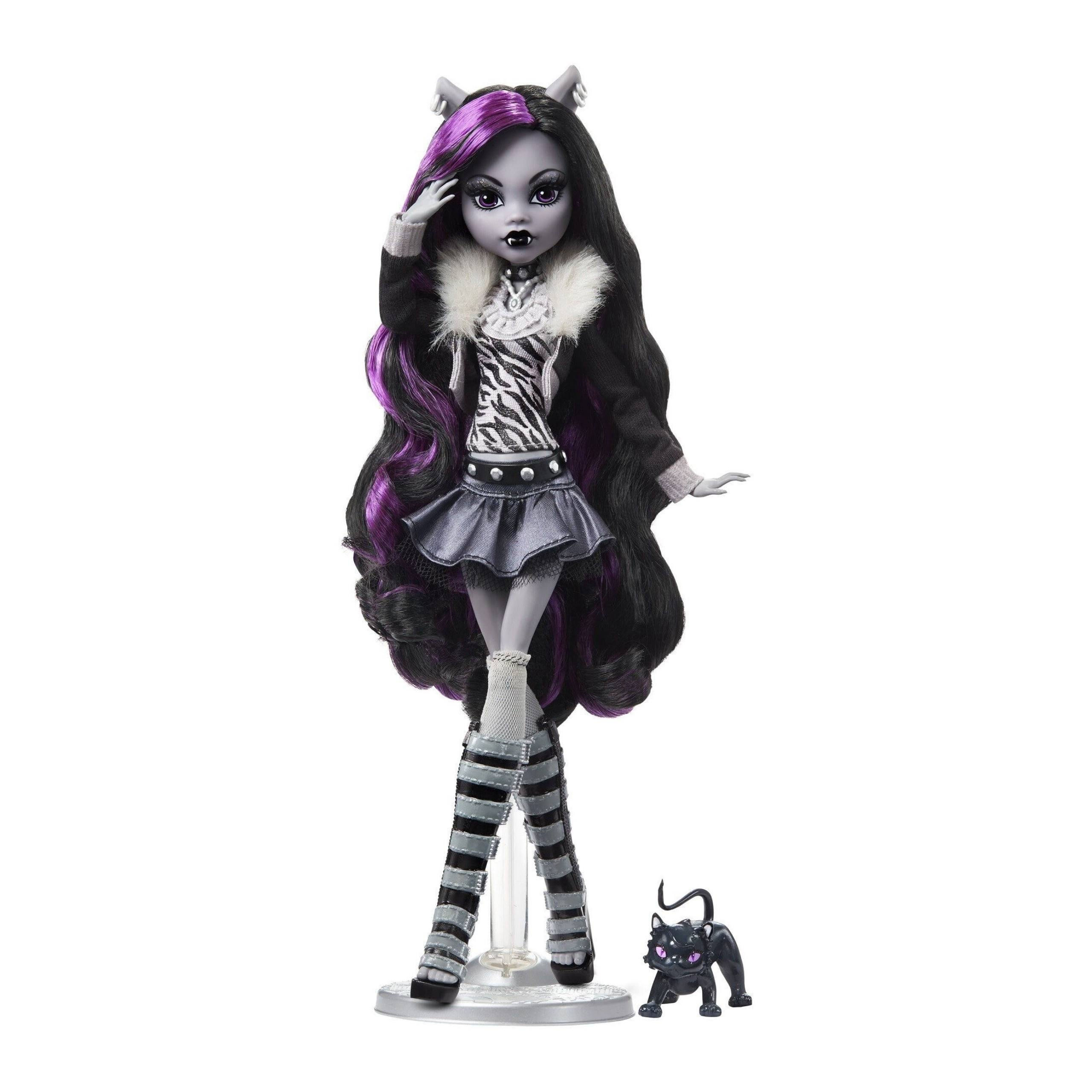 Лялька Монстер Хай Клодін Вульф Драма Monster High Clawdeen Wolf Reel Drama Collector Black and White Mattel
