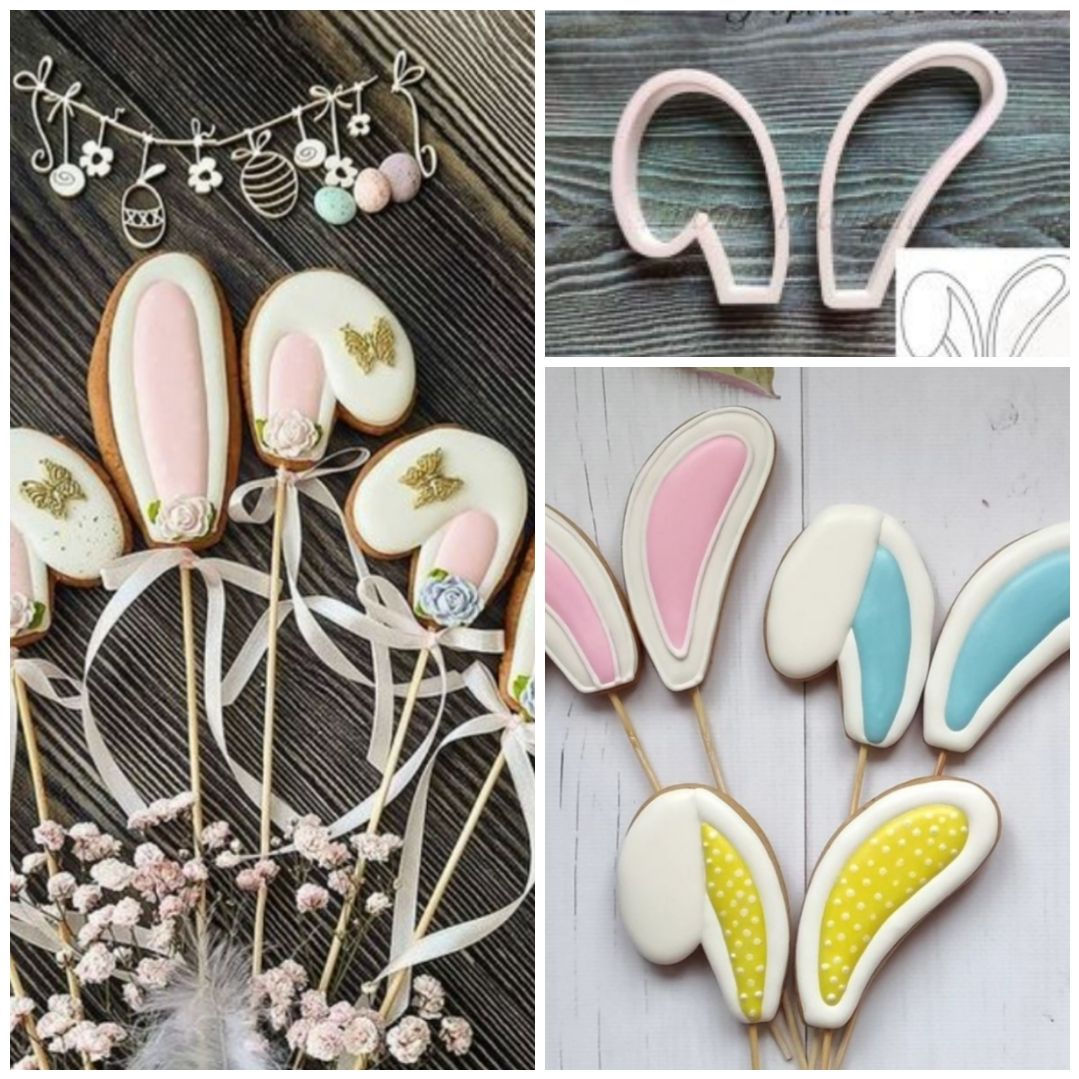 Вирубка для пряників та печіва "Вушка Зайчика" №2